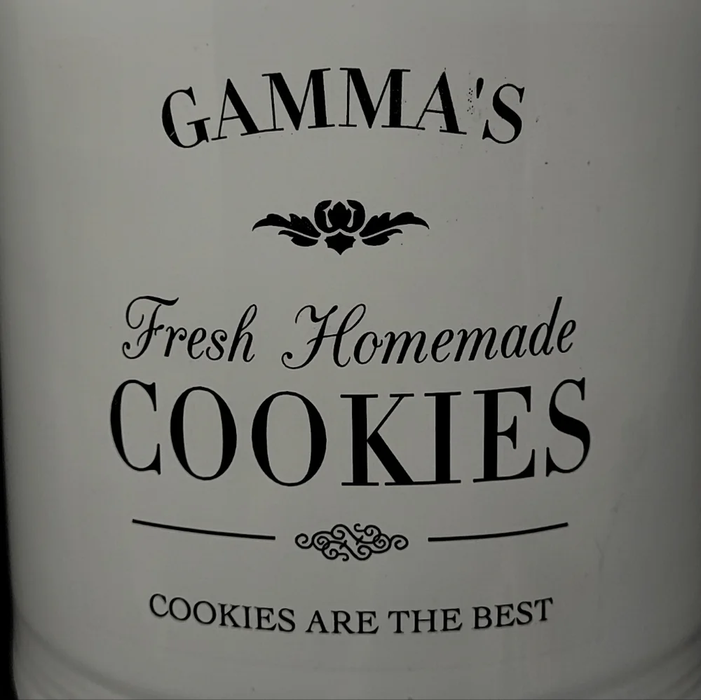 GAMMA'S FRESH HOMEMADE COOKIES - COOKIE JAR - COOKIES ARE THE BEST